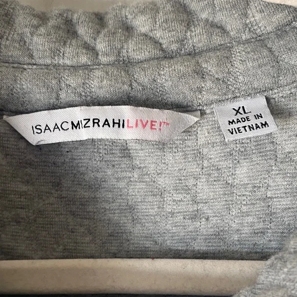 Isaac Mizrahi Live! Gray Quilted Jacket - Picture 4 of 6